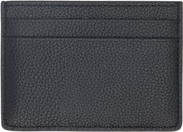 Peňaženka BOSS Grained Faux-Leather Card Holder Čierna | 50536513, 1