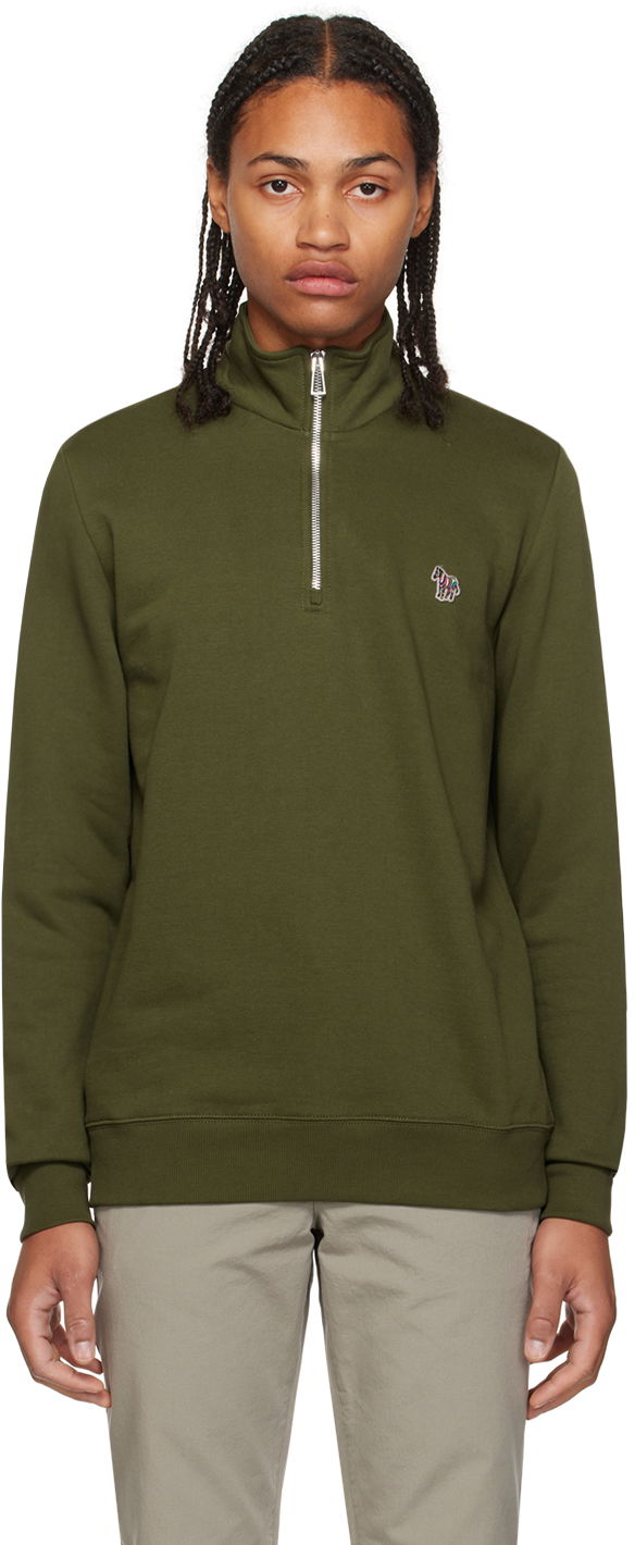 PS Paul Smith Zebra Quarter-Zip Sweatshirt