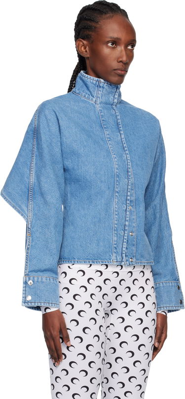 Bunda Marine Serre Moon Laser Wash Long Sleeve Denim Jacket Modrá | WSI033ACDEN0002, 1