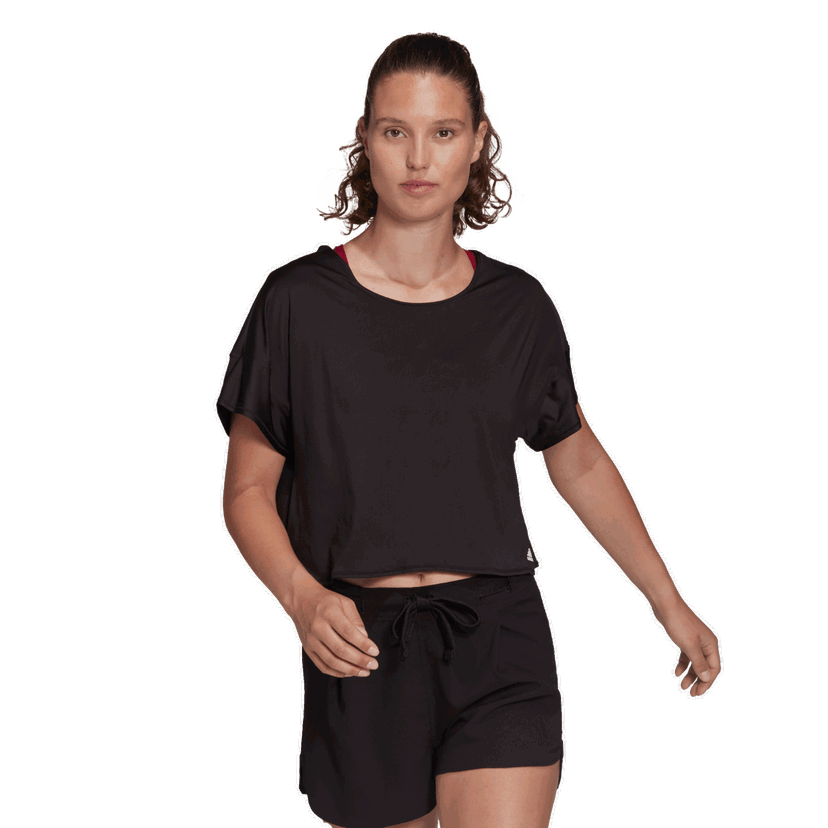 Crop Top adidas Originals Studio Cropped T-shirt Čierna | HD9553