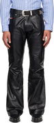 Martine Rose Boot Cut Utility Leather Pants