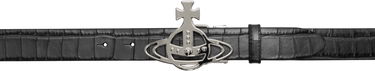 Opasok Vivienne Westwood Vivienne Westwood Line Orb Buckle Belt Čierna | 82010071U-L00A2-, 0