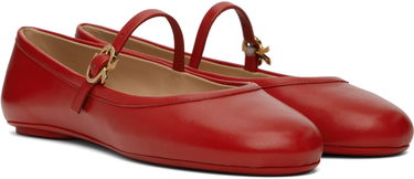 Tenisky a topánky Gianvito Rossi Gianvito Rossi Carla Ballerina Flats Červená | G22223-05GOM-NXF, 3