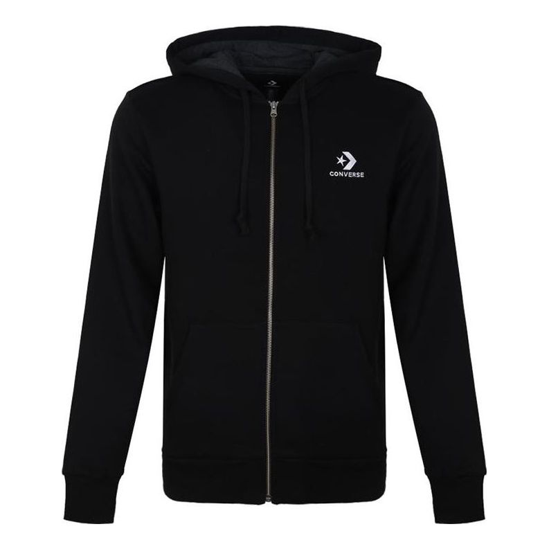 Mikina Converse Chevron Full Zip Hoodie Čierna | 10008813-A01