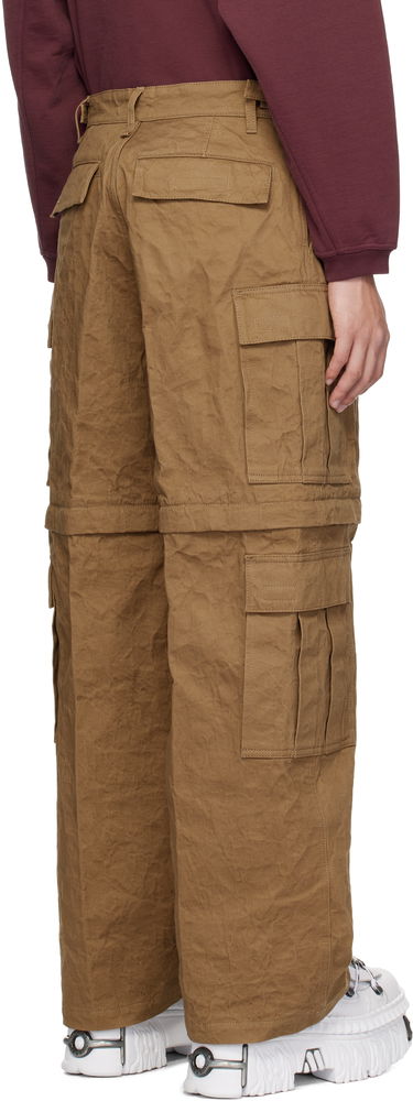 Cargo nohavice VETEMENTS Vetements Wrinkled Cargo Pants Hnedá | UA66PA100S, 2