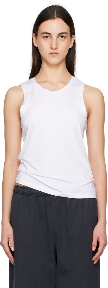 Tielko Acne Studios Acne Studios Jersey Tank Top Biela | CL0314-, 0