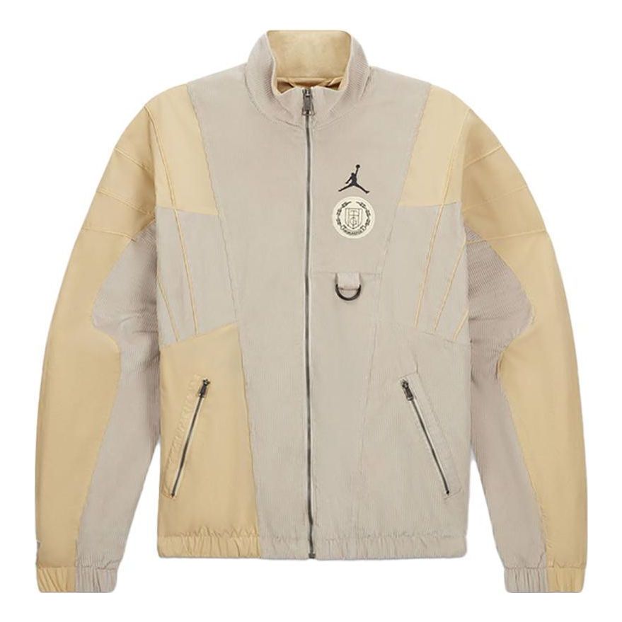 Bunda Jordan Jordan x HTG Crossover Contrast Stitching Stand Collar Jacket Béžová | DJ7976-236, 0
