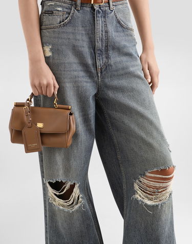 Taška cez rameno Dolce & Gabbana My Sicily Structured Leather Top Handle Shoulder Bag Onesize Hnedá | BB7864B73218Z093, 1