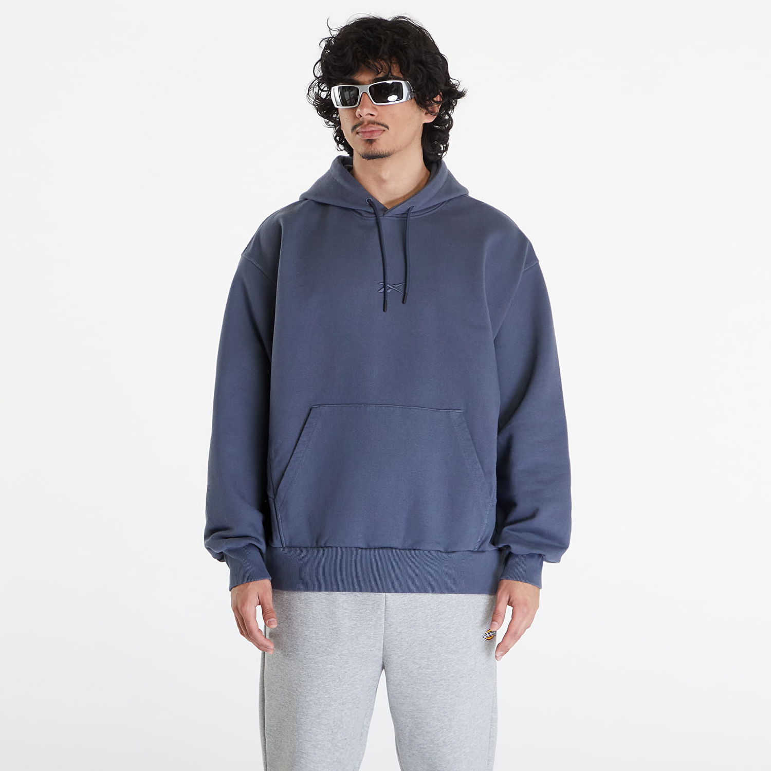 Mikina Reebok LTD Oversized Hoodie UNISEX Stone Blue Modrá | RMBB001C99FLE0037000, 0