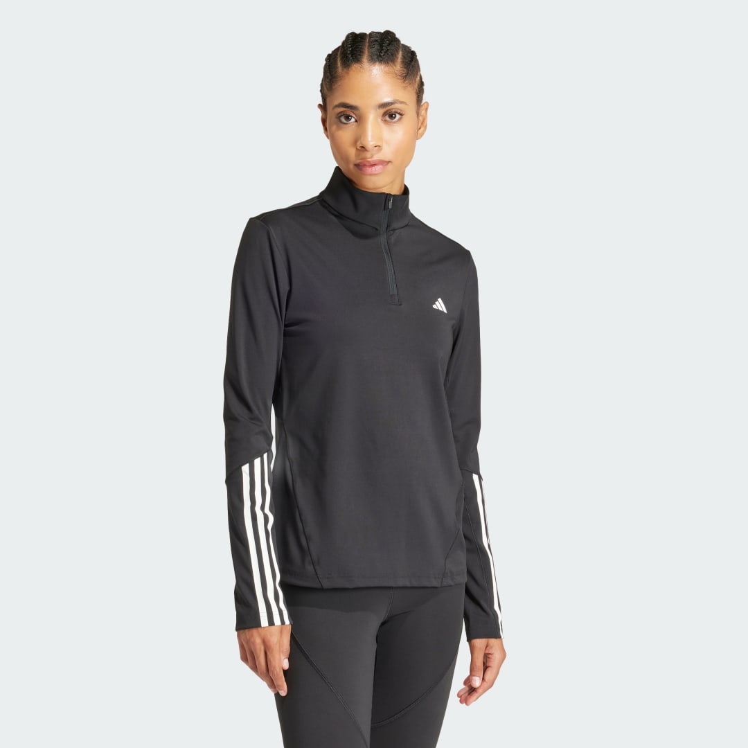 Mikina adidas Performance Hyperglam Training Quarter-Zip Top Čierna | IN6841, 1