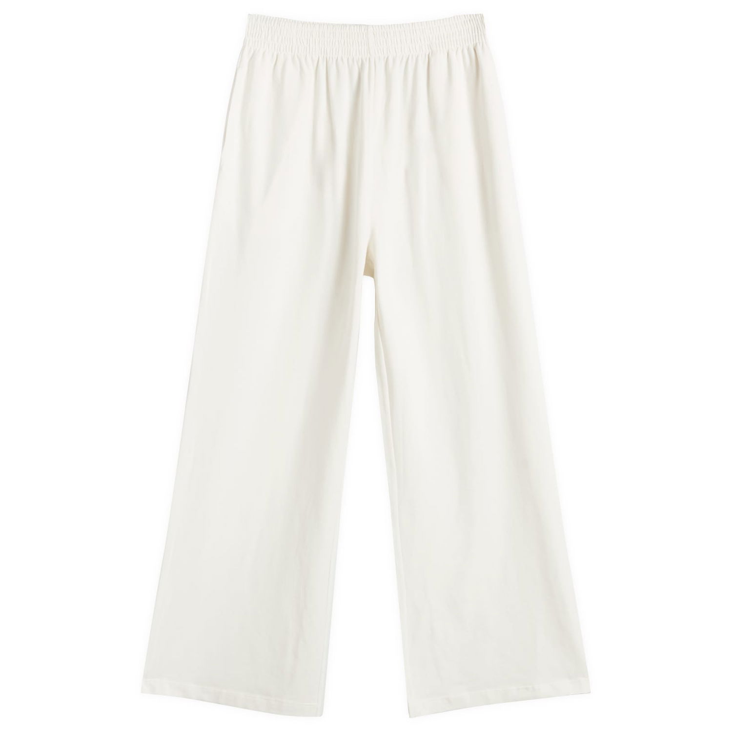 Nohavice SKIMS SKIMS Cotton Jersey Wide Leg Pant, Size Large Biela | WL-WLG-8232W-MARBLE, 0