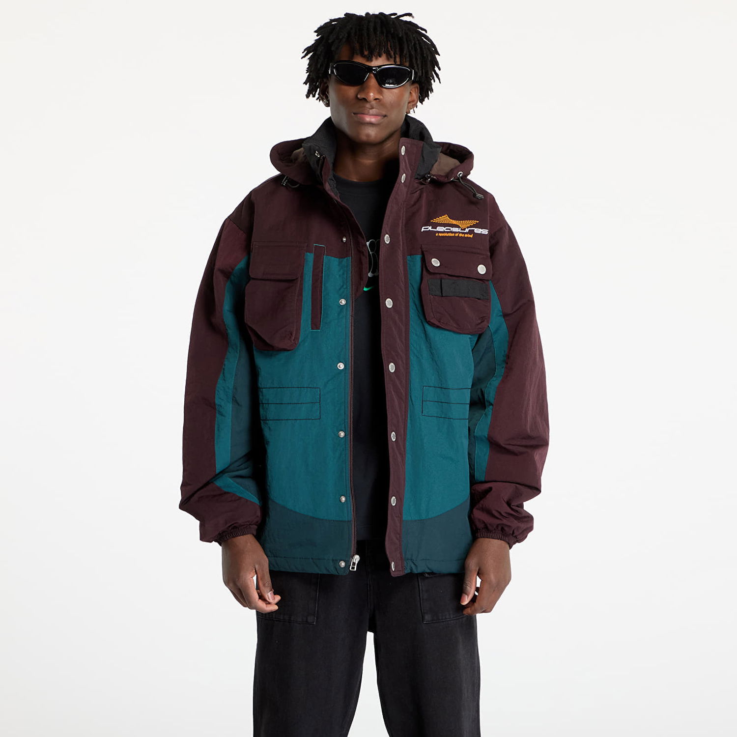 Parka Pleasures PLEASURES Revolution Outdoor Jacket Rôznofarebný | P24W002 BROWN, 0