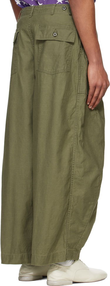 Cargo nohavice Needles NEEDLES H.D. Wide-Leg Trousers Zelené | QV153, 2