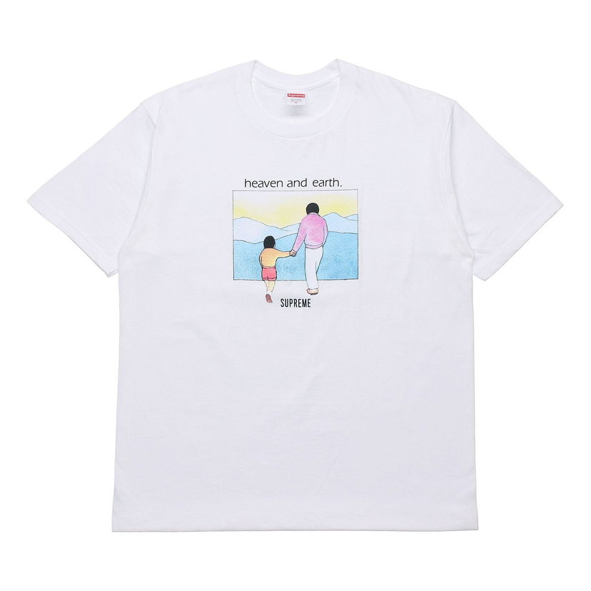 Tričko Supreme Heaven and Earth Print T-Shirt Biela | SUP-FW19-193
