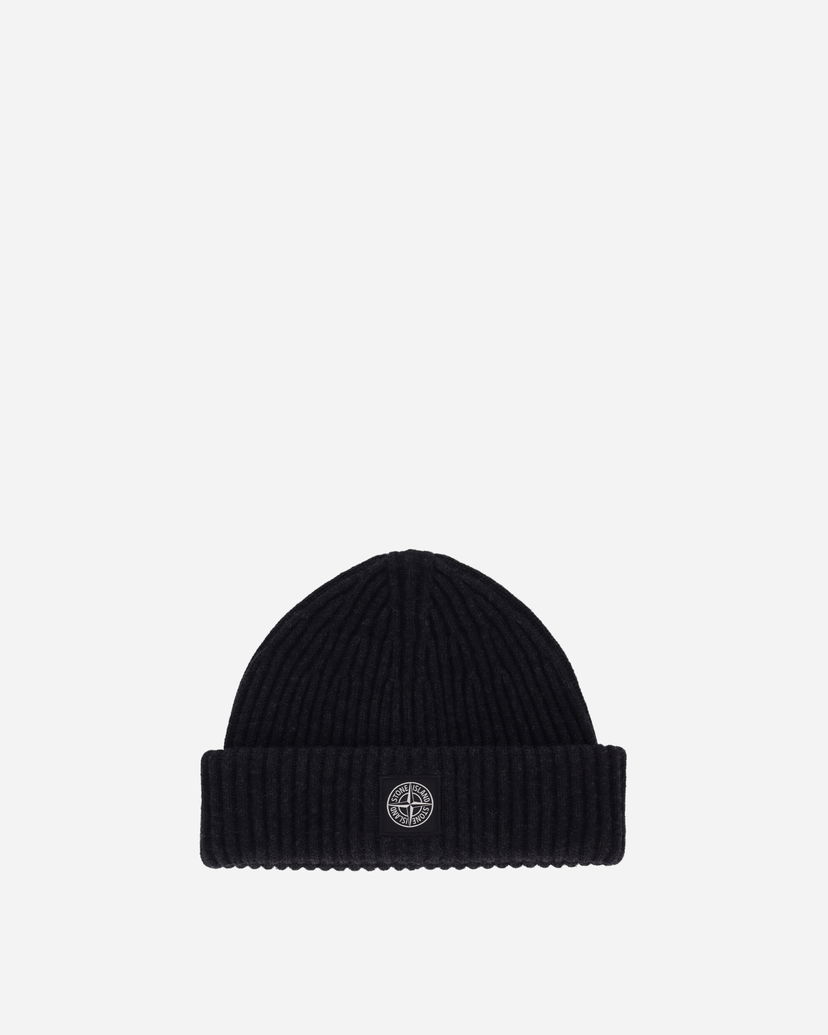 Kulicha Stone Island Wool Beanie Charcoal Melange Čierna | 8115N22C3 V0M65