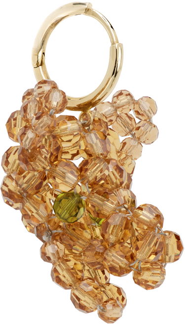 Náušnice Simone Rocha Simone Rocha Creature Trophy Head Beaded Single Earring Žltá | ERG511-M 0903, 1
