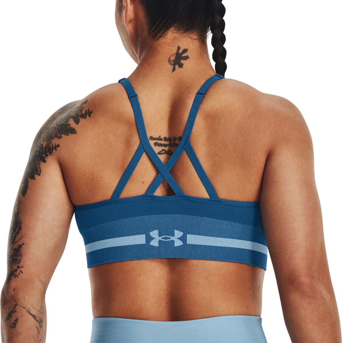 Podprsenka Under Armour Seamless Low Long Bra Navy | 1357719-426, 1