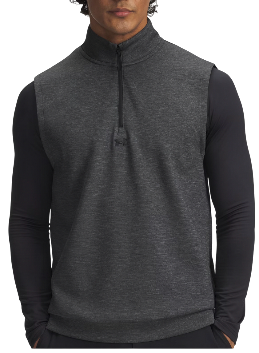 Vesta Under Armour Drive Heathered Quarter-Zip Midlayer Vest Šedá | 6006049-001, 0