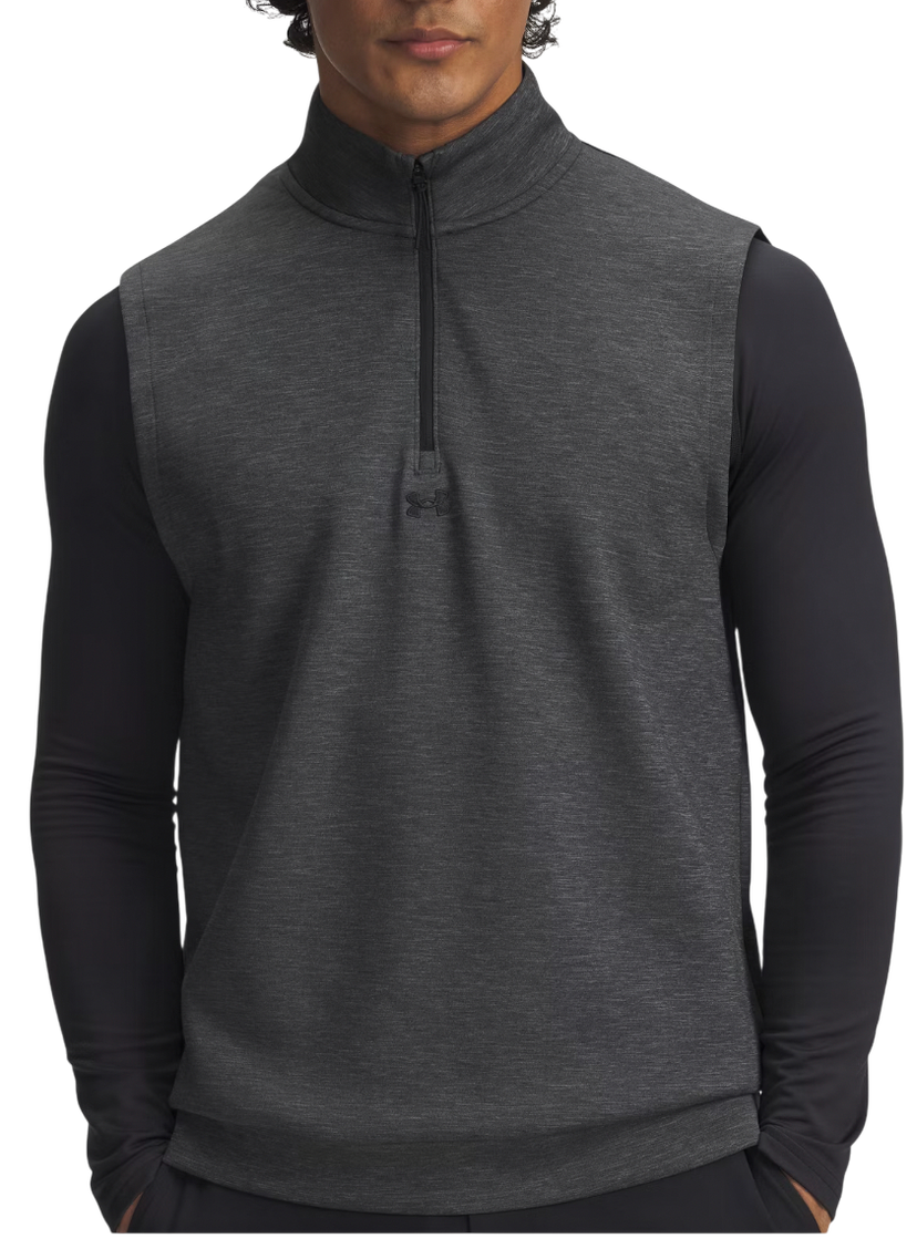 Vesta Under Armour Drive Heathered Quarter-Zip Midlayer Vest Šedá | 6006049-001