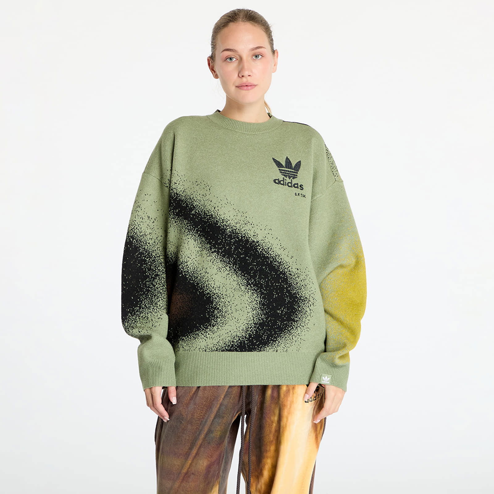 Green Knitted Sweatshirt