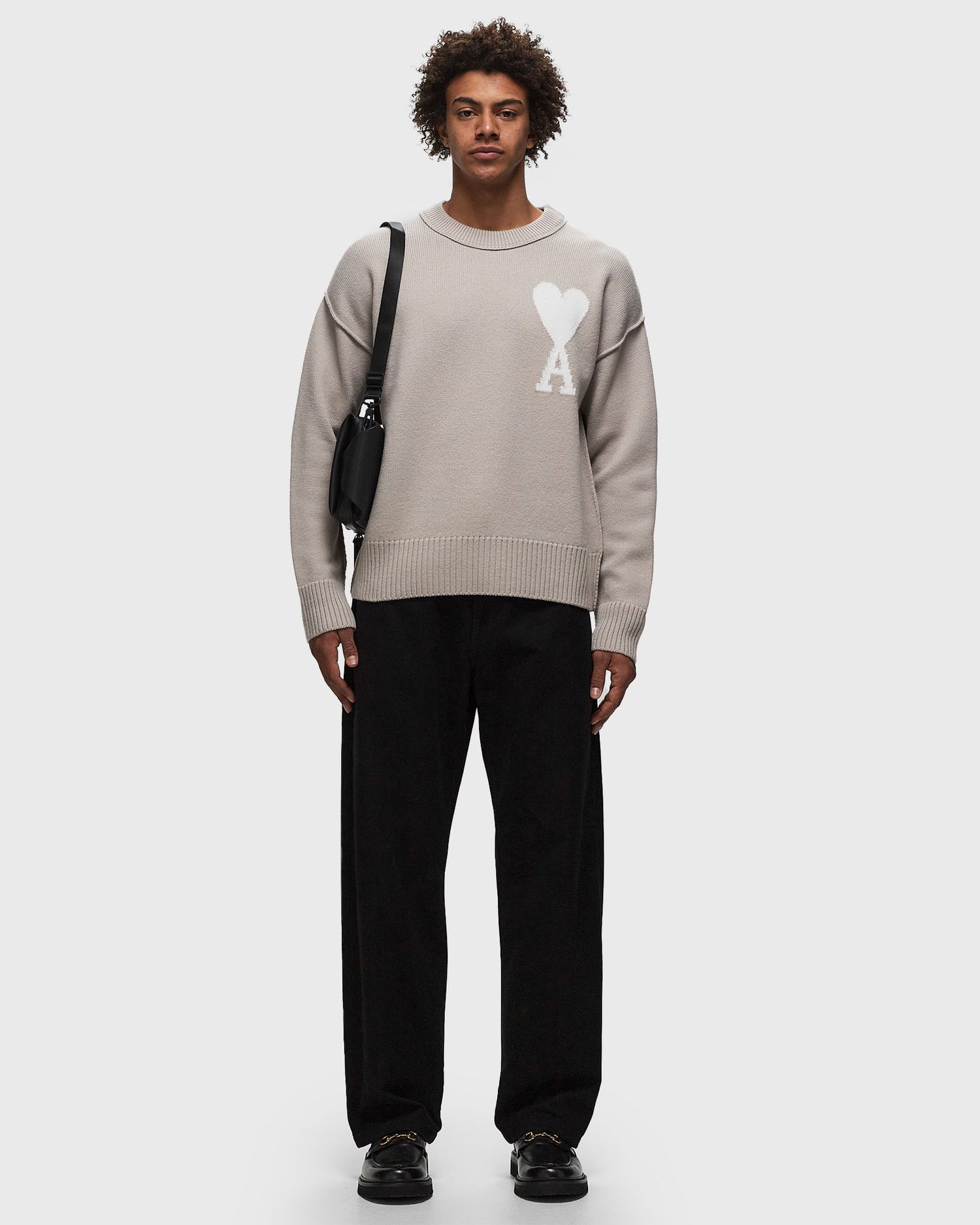 Sveter AMI Paris Pullover Béžová | UKS006.018-2713, 1