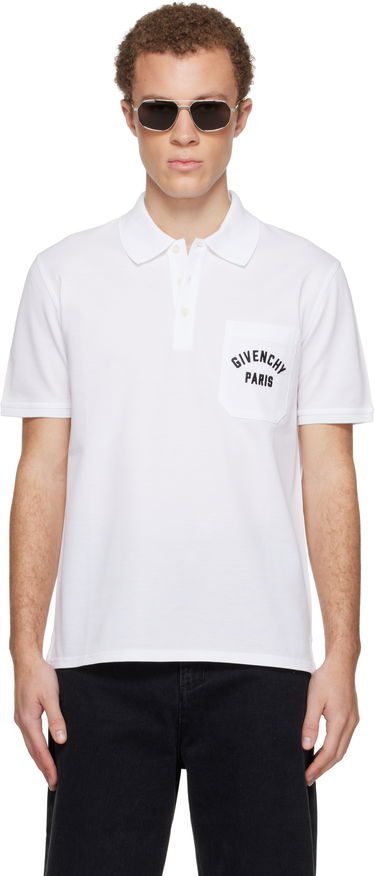 Polo tričko Givenchy Front Pocket Polo Biela | BML00T3YSD100, 0