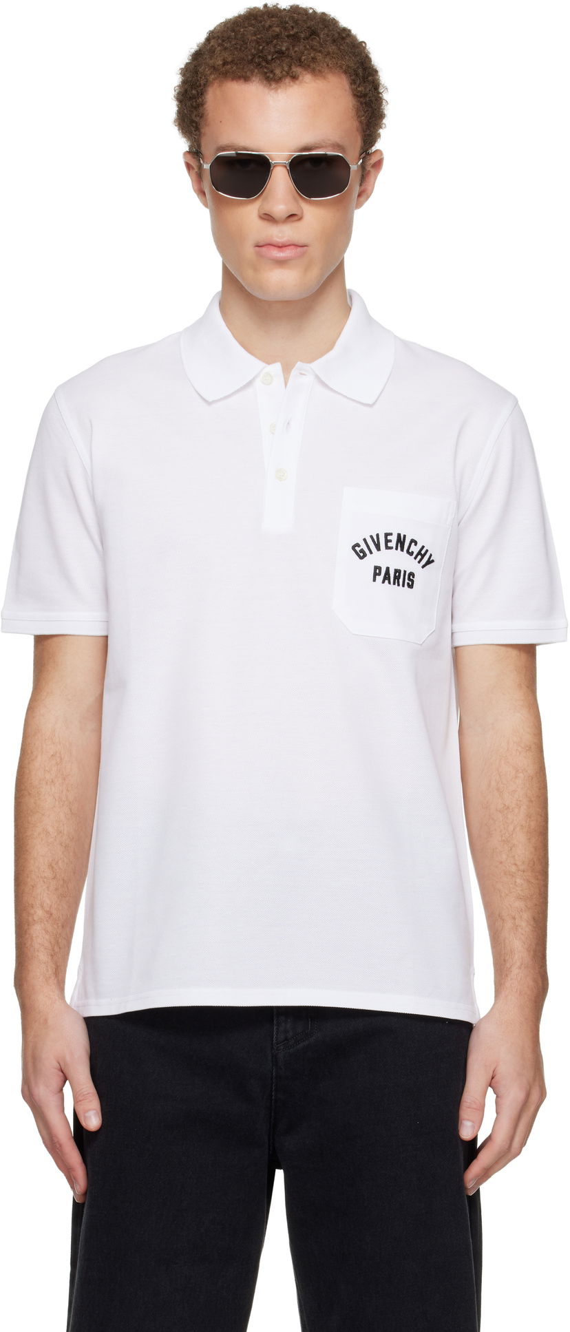 Polo tričko Givenchy Front Pocket Polo Biela | BML00T3YSD100