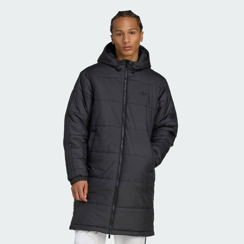 Parka adidas Performance Long Padded Jacket Adicolor Čierna | KA0828