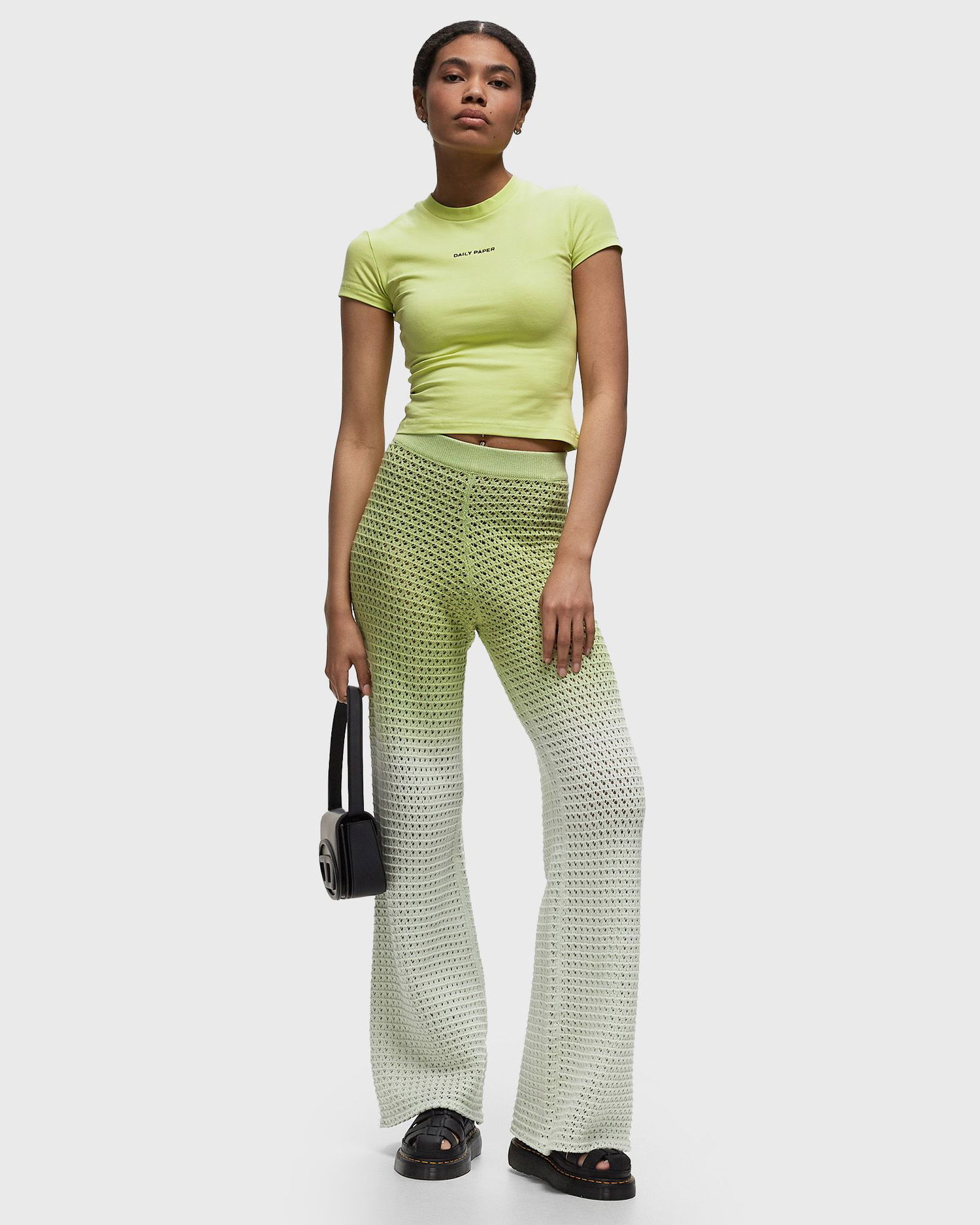 Nohavice DAILY PAPER ADAEZE CROCHET PANTS Zelené | 2413036, 1