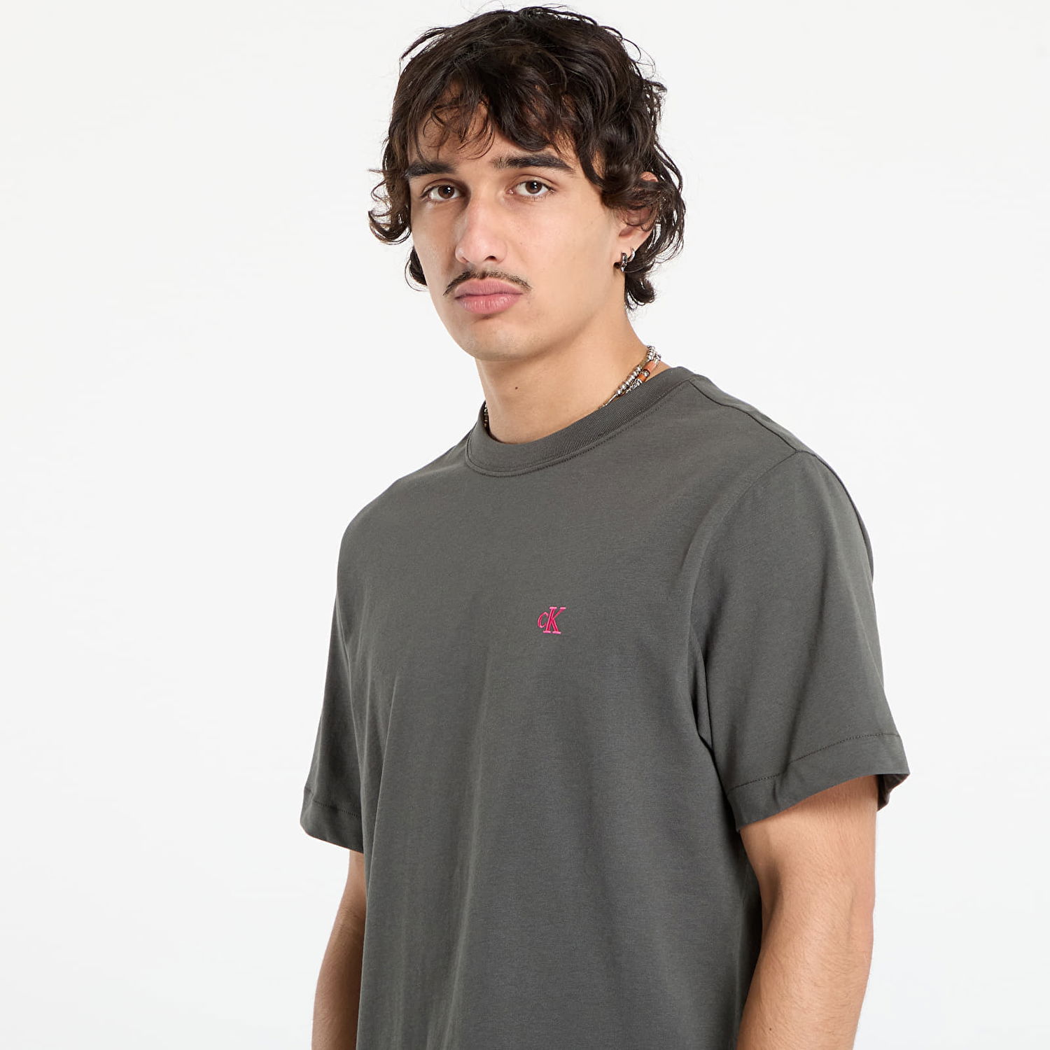 Tričko CALVIN KLEIN Calvin Klein Jeans Easy Monogram T-Shirt Šedá | LV04RC275G PAR, 1
