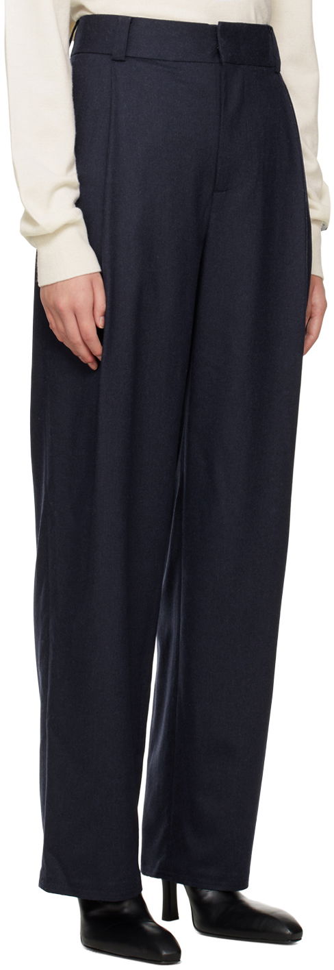 Nohavice We11done Wide-Leg Trousers Navy | WD-PT3-22-246-W-NV, 1