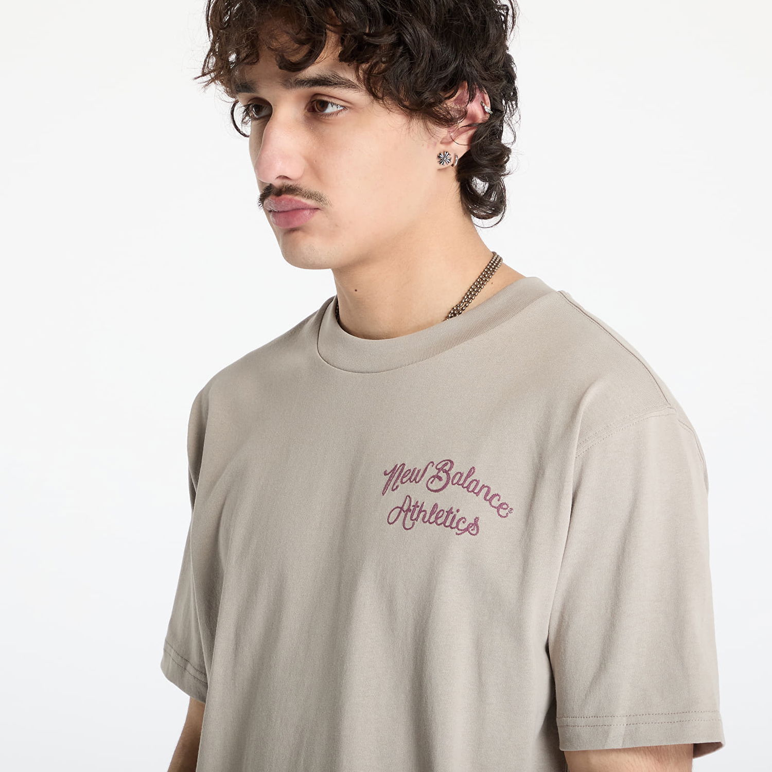 Tričko New Balance New Balance Athletics Relaxed League T-Shirt Béžová | MT43556ADS, 1
