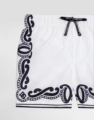 Plavky Dolce & Gabbana Dolce & Gabbana Bandanna Print Swim Trunks Biela | L1J818ON04NHA9RB, 2