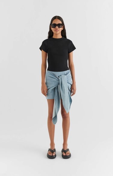 Sukňa AXEL ARIGATO Hydra Wrap Skirt Šedá | A2163001, 4
