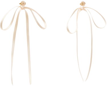 Spona Simone Rocha Simone Rocha Bow Ribbon Stud Earrings Červená | ERG389 0903, 4