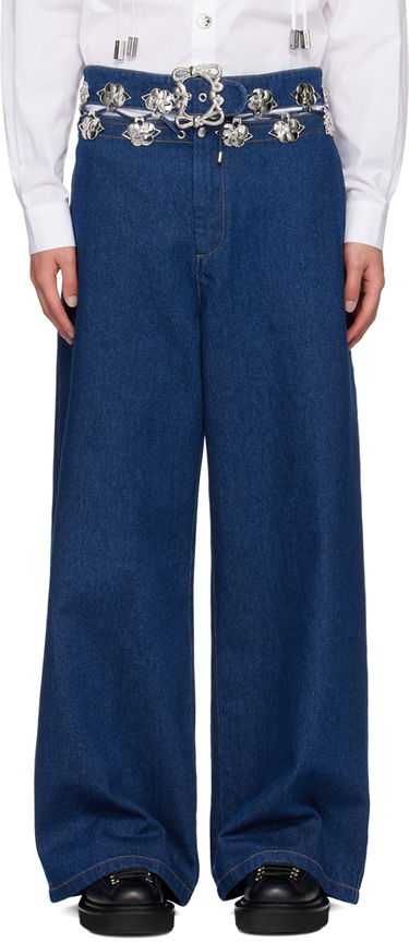 Džínsy Chopova Lowena Chopova Lowena Carabiner Wide Leg Jeans Modrá | 4063, 0