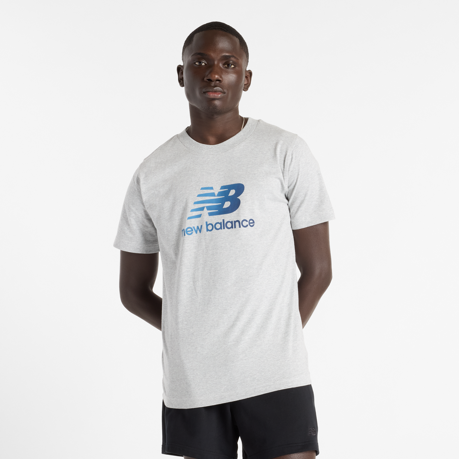 Tričko New Balance Men's T-Shirt MT51503AG Šedá | NBMT51503AG, 0