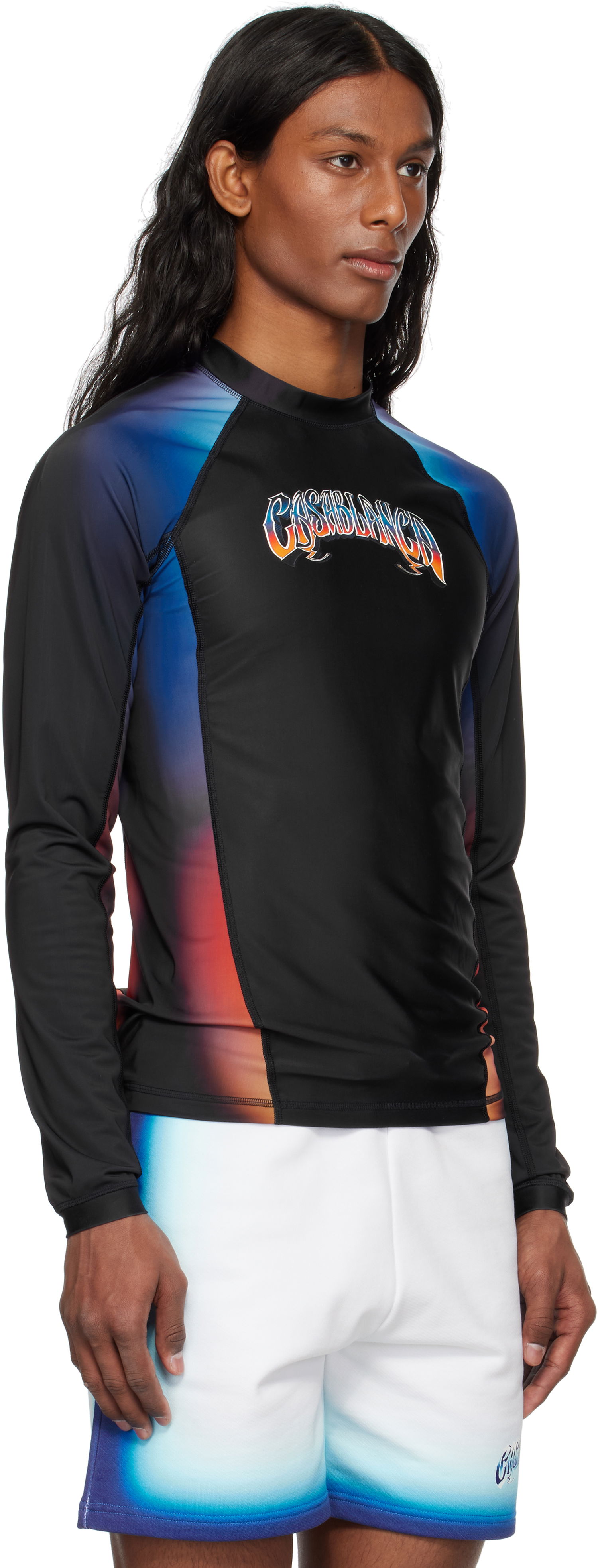 Tričko Casablanca Casablanca Gradient Rashguard Čierna | MS25-SWM-040-01, 1