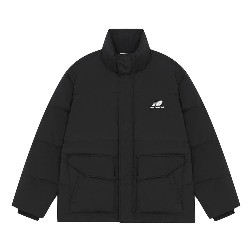 Prešívaná bunda New Balance Warm Print Jacket Čierna | AMJ14309-BK