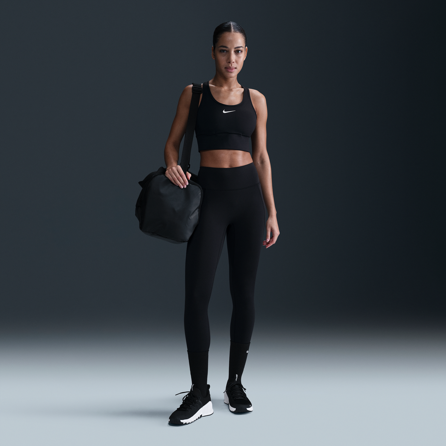 Tielko Nike Nike Universa 7/8 Mid-Rise Pocket Leggings Čierna | HQ6813-010, 0
