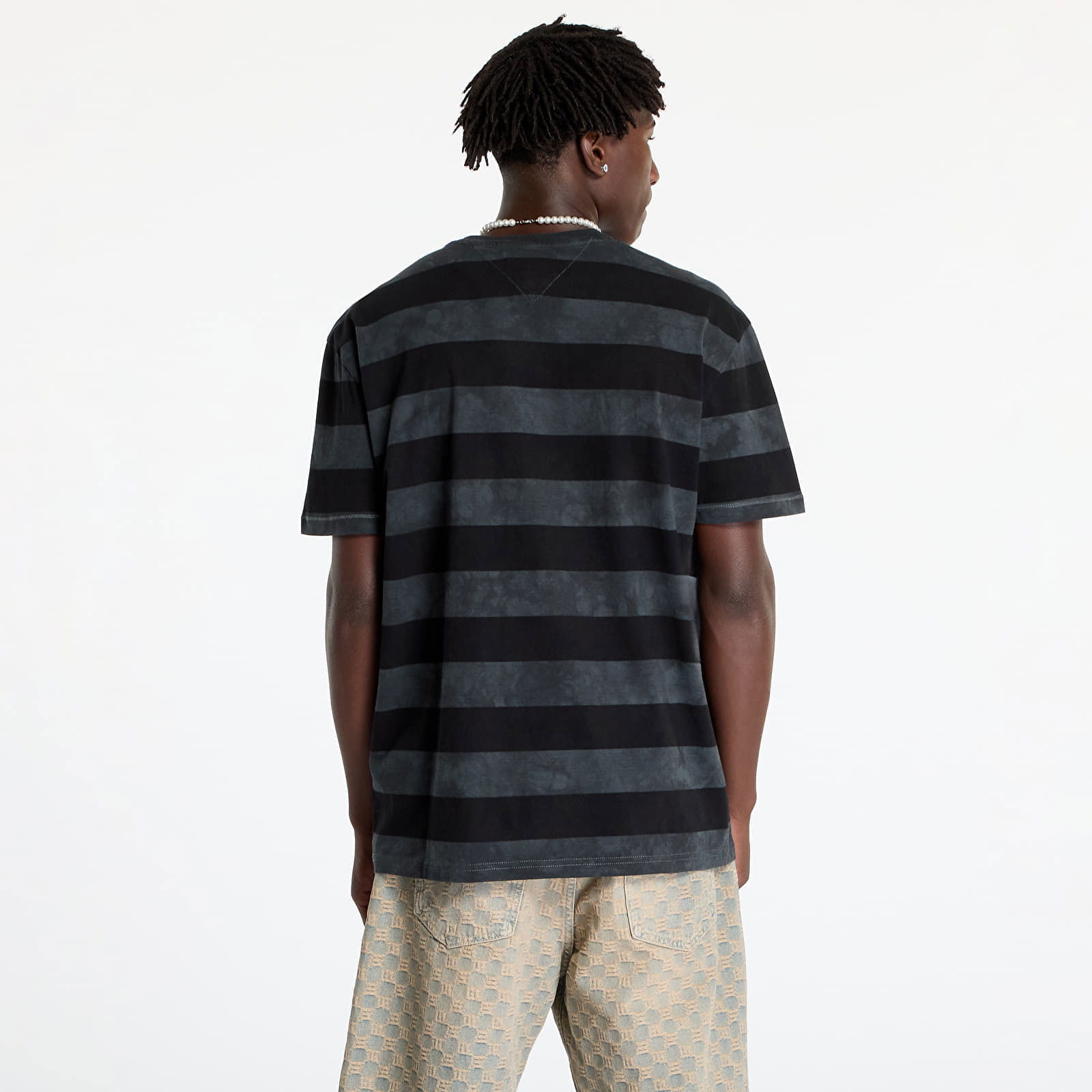 Regular Classic Short Sleeve Tee Black/ New Charcoal Stripe