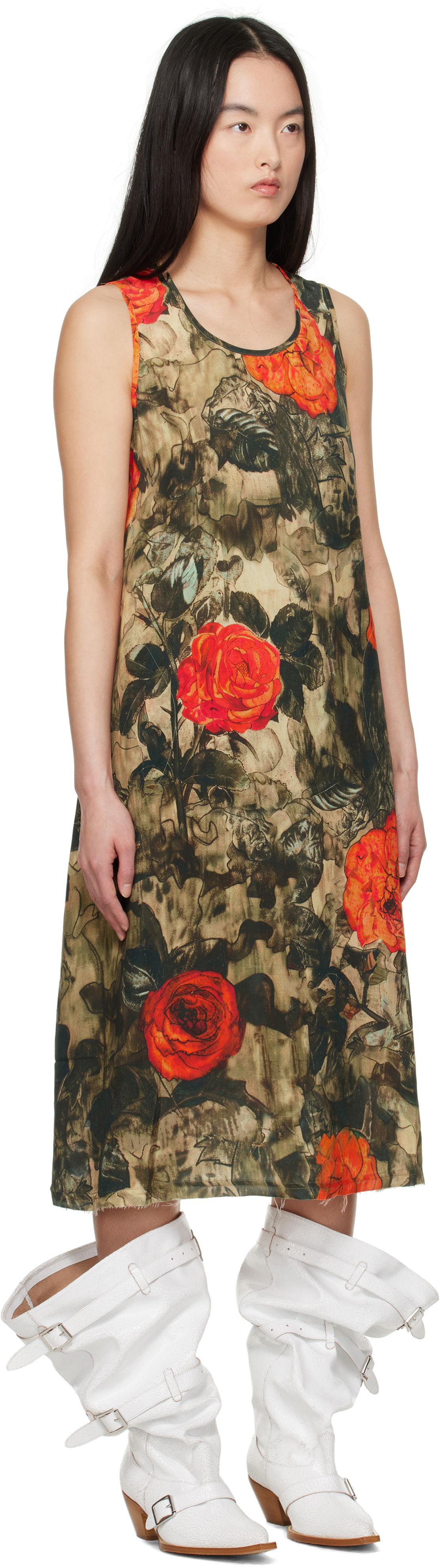 Šaty R13 R13 Sleeveless Rose Print Midi Dress Rôznofarebný | R13WR304-R535A, 1