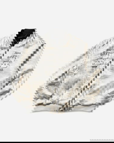 Bomber bunda Neighborhood Velvet Tokyo Japan Souvenir Jacket Čierna | 252AQNH-JKM03 BLACK, 3