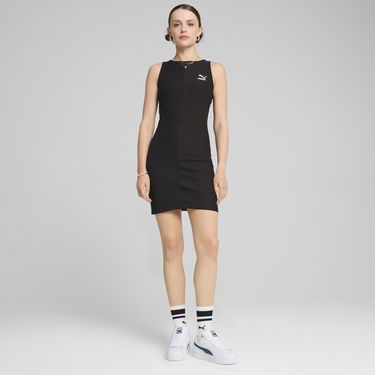 Šaty Puma CLASSICS Ribbed Dress Čierna | 626628_01, 5