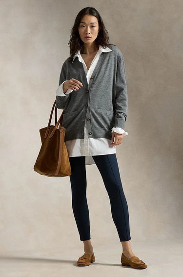 Sveter Polo by Ralph Lauren Wool Cardigan Šedá | 211956233, 2