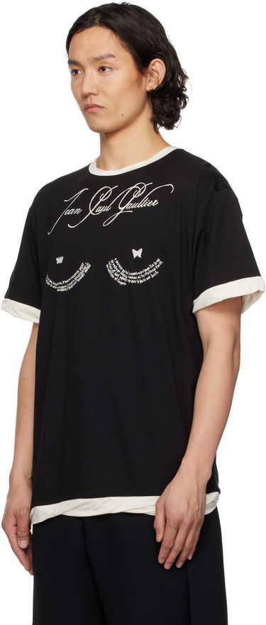 Tričko Jean Paul Gaultier Jean Paul Gaultier Oversized Tattoo Poem T-Shirt Čierna | 25/34-F-TS112I-J087-0003, 3