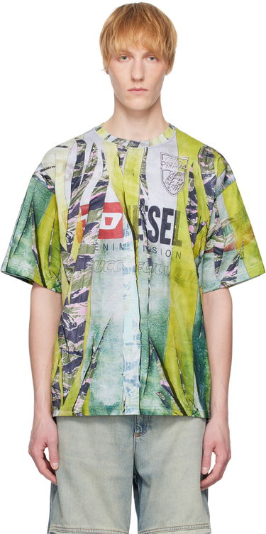 Tričko Diesel Diesel T-Boxt-R13 Graphic T-Shirt Zelené | A19648-0HGBY-21IA, 0