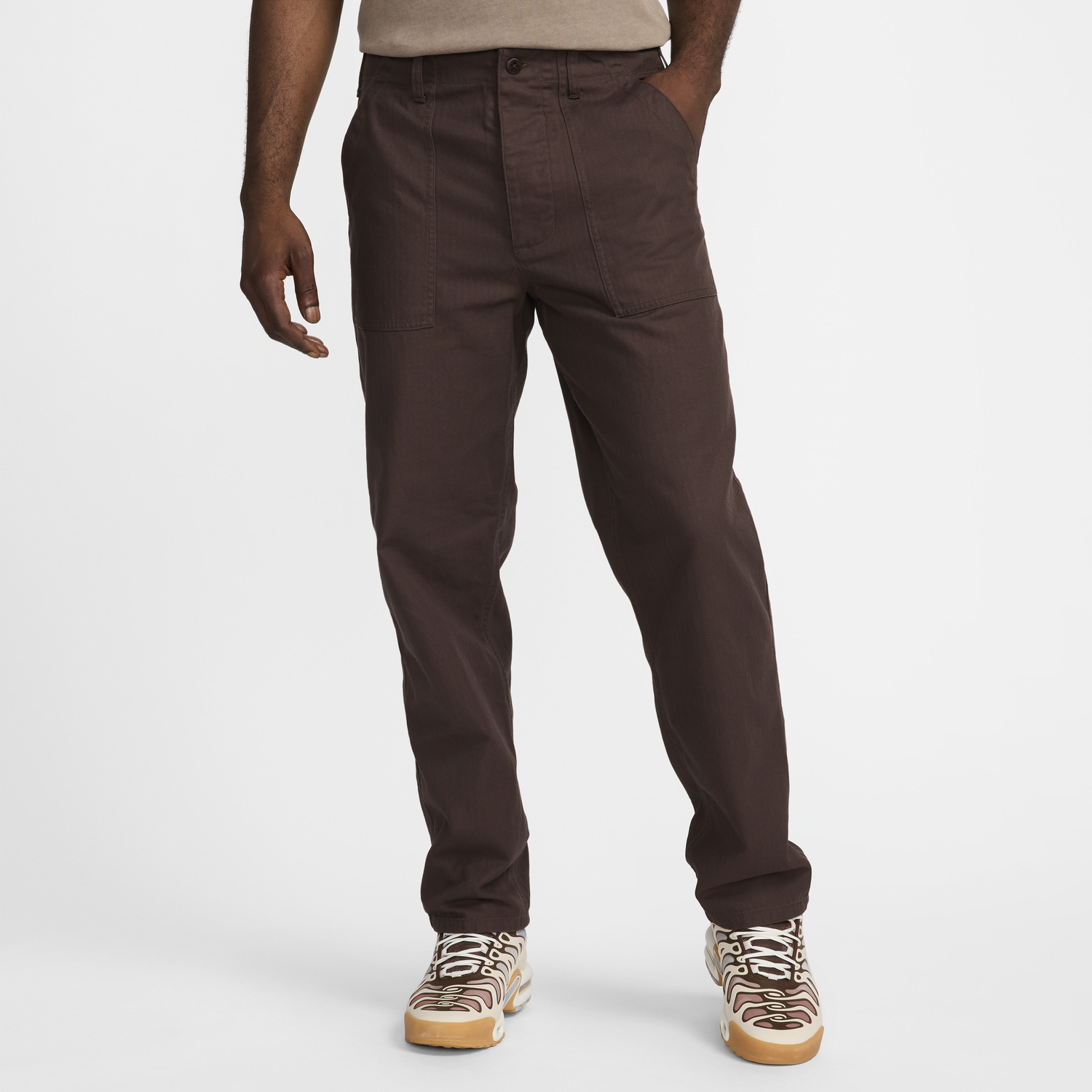 Nohavice Nike Life Hnedá | FV5533-237, 0