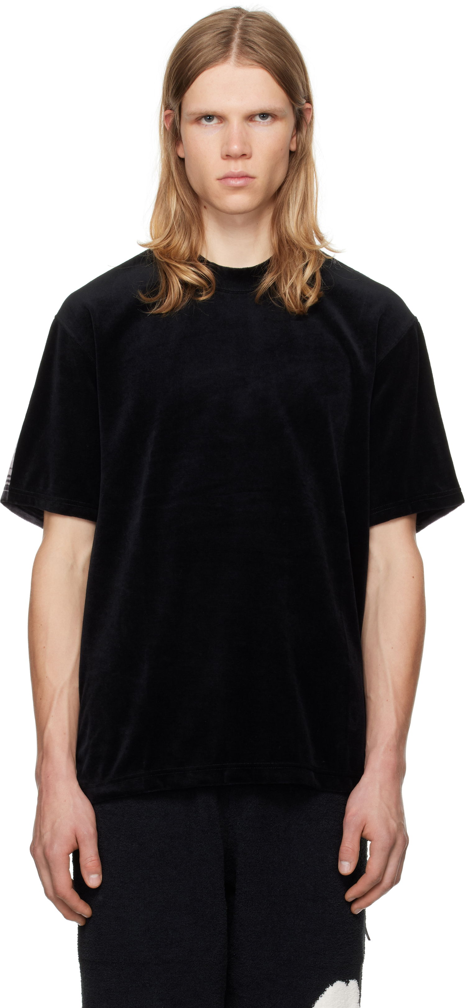 Tričko Mastermind WORLD Velour T-shirt Čierna | MW24S13-TS011-005, 0