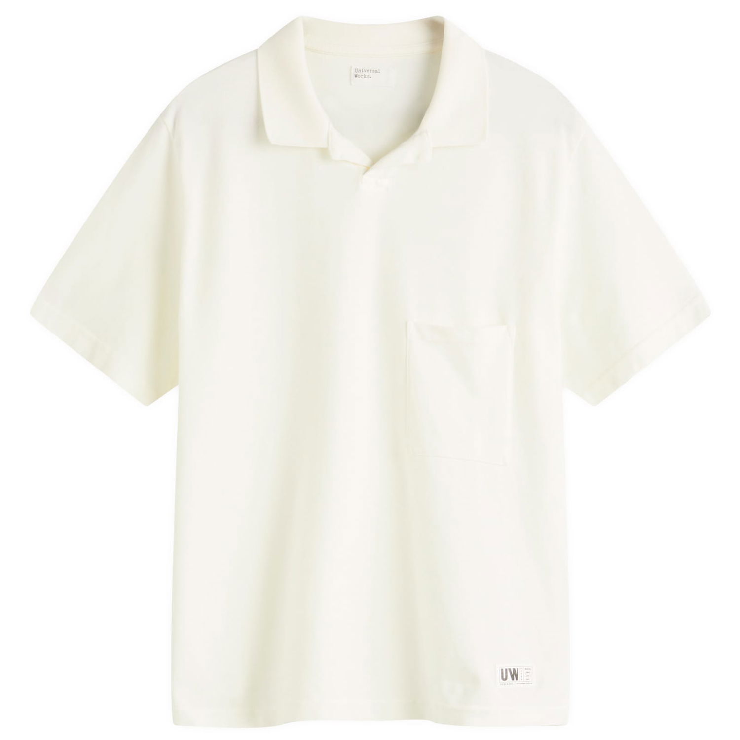 Polo tričko Universal Works Universal Works Pique Vacation Polo, Size Large Biela | 32633-ECR, 1